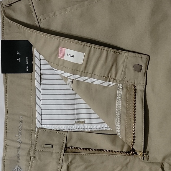 Women's Dickies Boot Cut Slim Fit Twill Pants, Khaki, Size 14R, NWT - Picture 4 of 12